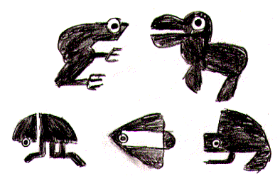 all five animals in a single image